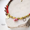 Ręcznie wykonany naszyjnik HALKA z jadeitu, agatu i szkła artystycznego. Kolorowa biżuteria handmade z elementami z odzysku i wy Ręcznie wykonany naszyjnik HALKA z jadeitu, agatu i szkła artystycznego. Kolorowa biżuteria handmade z elementami z odzysku i wy