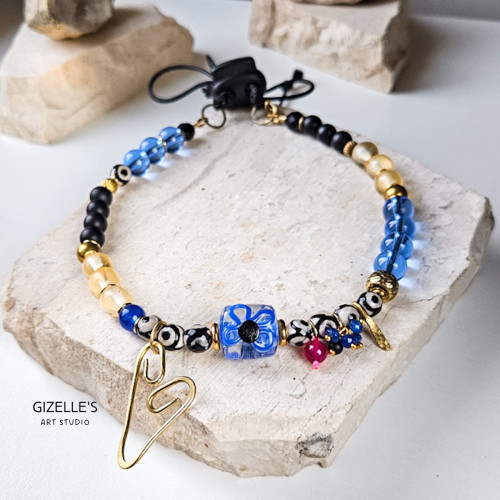 Naszyjnik MOYO – artystyczna biżuteria handmade z sercem z mosiądzu | Gizelle’s