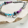 Naszyjnik LAVEN – lawendowy choker z perłą i szkłem weneckim | Gizelle’s Naszyjnik LAVEN – lawendowy choker z perłą i szkłem weneckim | Gizelle’s