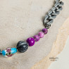 Naszyjnik LAVEN – lawendowy choker z perłą i szkłem weneckim | Gizelle’s Naszyjnik LAVEN – lawendowy choker z perłą i szkłem weneckim | Gizelle’s