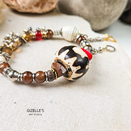 Bransoletka HERERO – bransoletka handmade z kamieni naturalnych