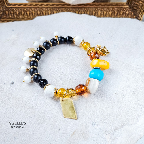 Bransoletka OLLIE – unikatowa biżuteria handmade z kamieni