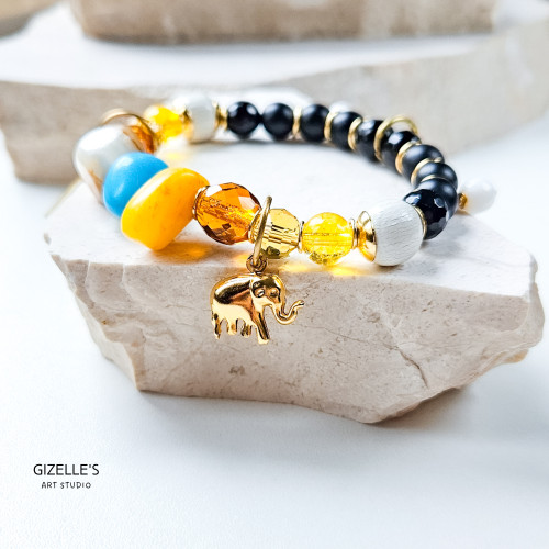 Bransoletka OLLIE – unikatowa biżuteria handmade z kamieni