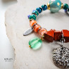 Bransoletka Krystyna – jaspis, chryzokola i moneta vintage | Gizelle's Bransoletka Krystyna – jaspis, chryzokola i moneta vintage | Gizelle's