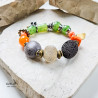 Bransoletka Kwiat Pomarańczy – unikat handmade z kamieni naturalnych Bransoletka Kwiat Pomarańczy – unikat handmade z kamieni naturalnych