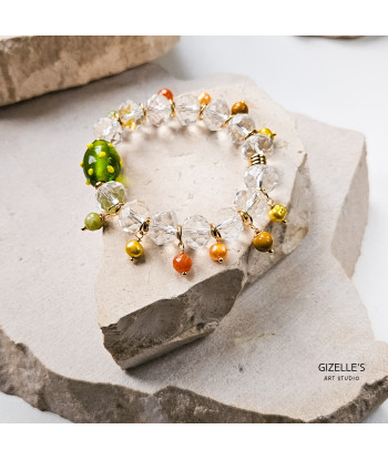 Bransoletka Lucky Charms – perły, jaspis i szkło