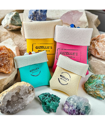 Elastyczny pierścionek Blue Eye – agat pasiasty i szkło czeskie