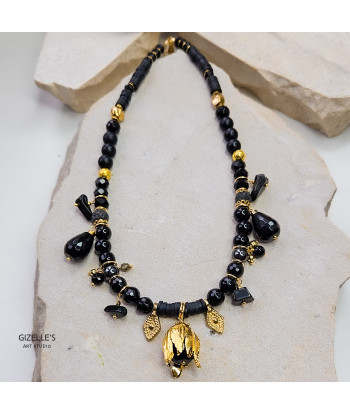 Naszyjnik Szeptem Do Mnie Mów – onyks i złote detale