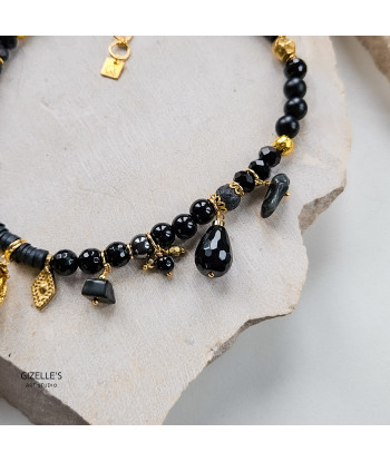 Naszyjnik Szeptem Do Mnie Mów – onyks i złote detale