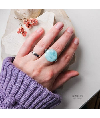 Elastyczny pierścionek Sky High – kwarc i agaty