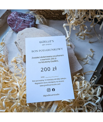 Bon podarunkowy elektroniczny | Gizelle's Art Studio
