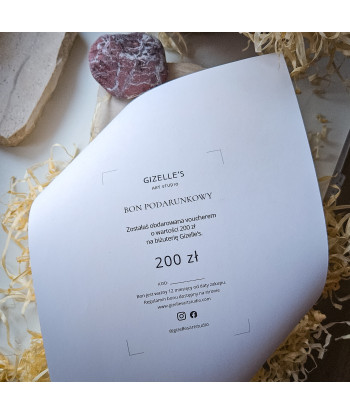 Bon podarunkowy elektroniczny | Gizelle's Art Studio