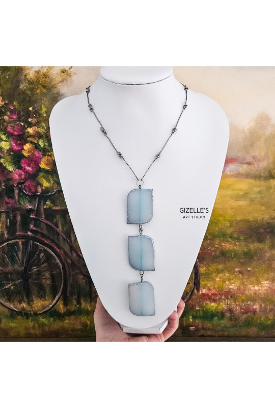 Naszyjnik Świt – stal szlachetna i plastik z odzysku