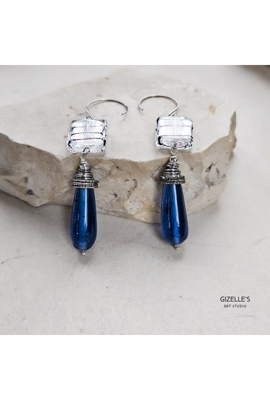 Argento - kolczyki ze szkła weneckiego