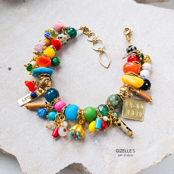 Bransoletka z Kamieni Naturalnych - BOGATA