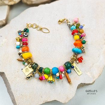 Bransoletka z Kamieni Naturalnych - BOGATA