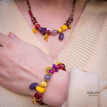 Bransoletka Safari Sunset - biżuteria artystyczna