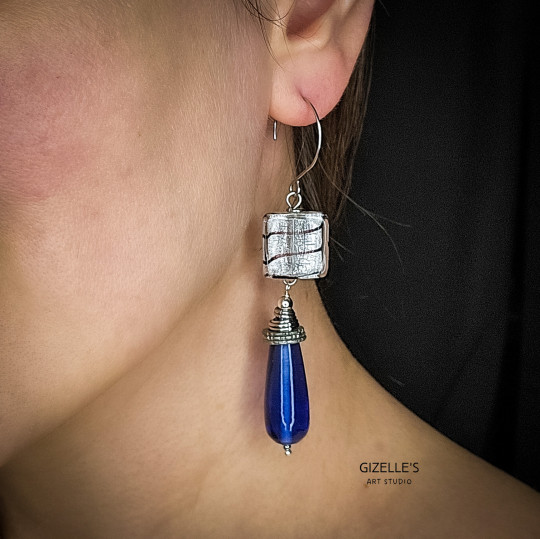 Argento - kolczyki ze szkła weneckiego