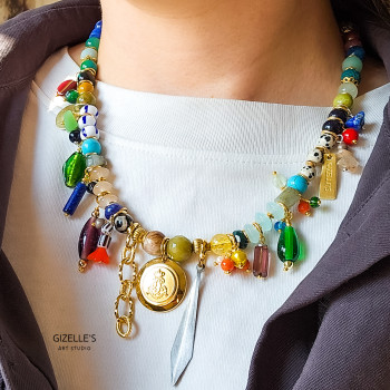 Bogaty The Original – artystyczny naszyjnik z kamieni