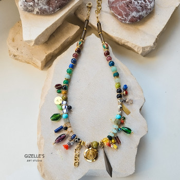 Bogaty The Original – artystyczny naszyjnik z kamieni