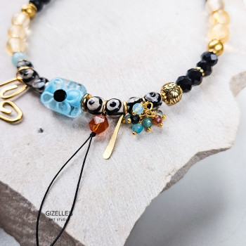 Naszyjnik MOYO – artystyczna biżuteria handmade z sercem z mosiądzu | Gizelle’s