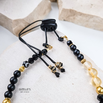 Naszyjnik MOYO – artystyczna biżuteria handmade z sercem z mosiądzu | Gizelle’s