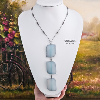 Naszyjnik Świt – stal szlachetna i plastik z odzysku