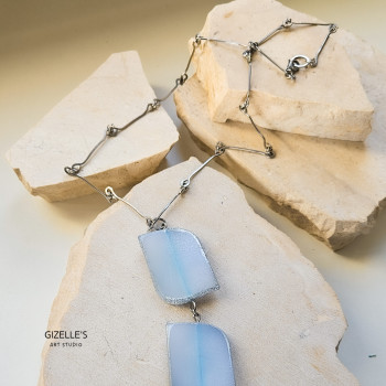 Naszyjnik Świt – stal szlachetna i plastik z odzysku