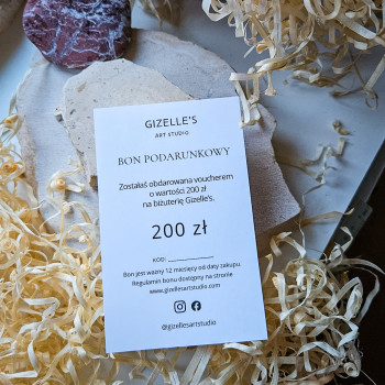Bon podarunkowy elektroniczny | Gizelle's Art Studio