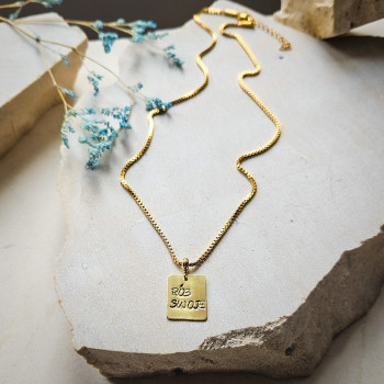 Naszyjnik RÓB SWOJE – biżuteria z napisem