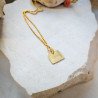 Naszyjnik z napisem JESTEM | mosiądz lub alpaka
