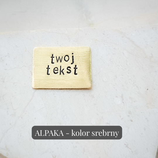 Naszyjnik personalizowany z napisem | ALPAKA