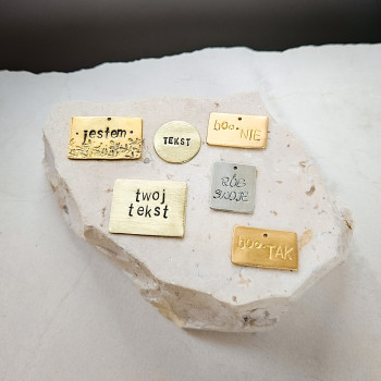 Naszyjnik personalizowany z napisem | ALPAKA