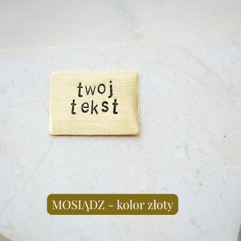 Naszyjnik personalizowany z napisem | MOSIĄDZ