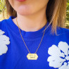 Naszyjnik POWOLI – biżuteria handmade z napisem