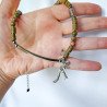 Choker z dinozaurem | Autorski naszyjnik Gizelle's