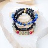 Bransoletka unisex ENE z kamieni naturalnych | Gizelle's
