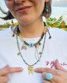 Naszyjnik MOYO – artystyczna biżuteria handmade z sercem z mosiądzu | Gizelle’s