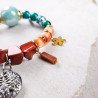 Bransoletka Krystyna – jaspis, chryzokola i moneta vintage | Gizelle's