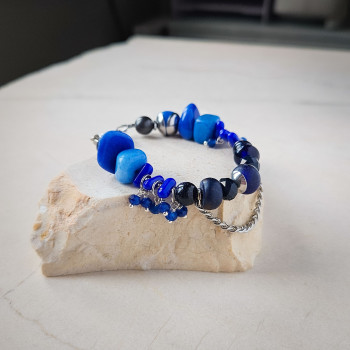 Bransoletka MONO BLUE z kamieni | Gizelle's