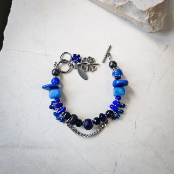 Bransoletka MONO BLUE z kamieni | Gizelle's