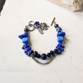 Bransoletka MONO BLUE z kamieni | Gizelle's