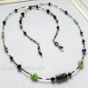 Black Lava Eyeglass Chain