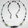 Black Lava Eyeglass Chain